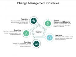 Change management obstacles ppt powerpoint presentation deck cpb