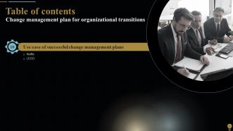 Change Management Plan For Organizational Transitions CM CD Pre-designed Designed