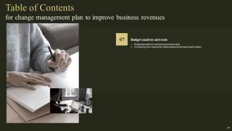 Change Management Plan To Improve Business Revenues Powerpoint Presentation Slides Appealing Aesthatic