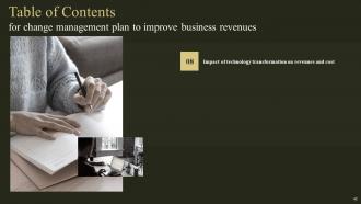 Change Management Plan To Improve Business Revenues Powerpoint Presentation Slides Professionally Aesthatic