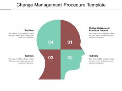 Change management procedure template ppt powerpoint presentation inspiration cpb