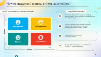 Change Management Process For Successful How To Engage And Manage Project Stakeholders