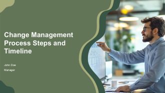 Change Management Process Steps And Timeline PPT Sample AT