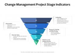 Change management project stage indicators