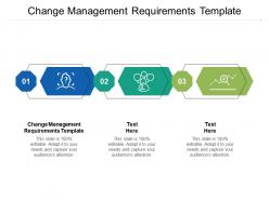 Change management requirements template ppt powerpoint presentation show designs cpb