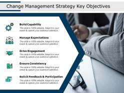 Change management strategy key objectives solicit feedback and participation