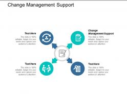 Change management support ppt powerpoint presentation professional display cpb