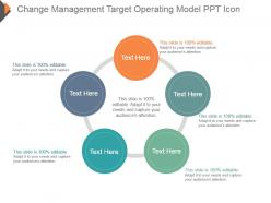 Change management target operating model ppt icon