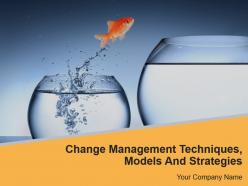 Change management techniques models and strategies powerpoint presentation slides
