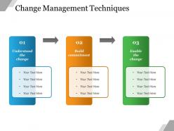 Change management techniques powerpoint slide designs