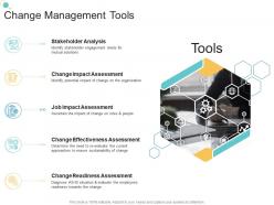 Change management tools organizational change strategic plan ppt microsoft