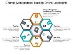 Change management training online leadership ppt powerpoint presentation gallery styles cpb