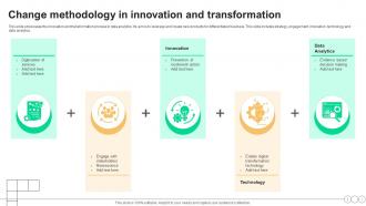 Change Methodology In Innovation And Transformation Data Analytics