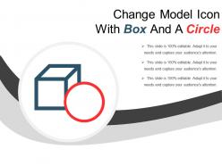 Change model icon with box and a circle