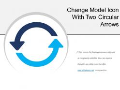 Change model icon with two circular arrows