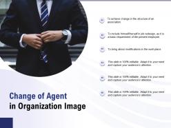 Change of agent in organization image
