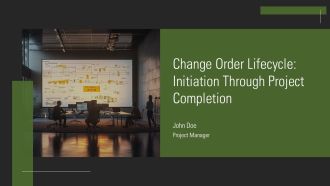 Change Order Lifecycle Initiation Through Project Completion PPT Slides AT