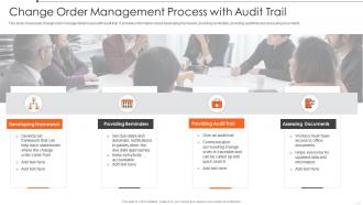 Change Order Management Process With Audit Trail