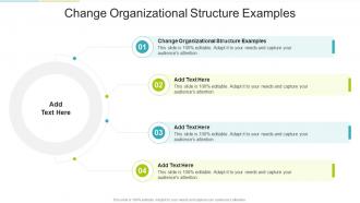 Change Organizational Structure Examples In Powerpoint And Google Slides Cpb