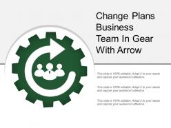 Change Plans Business Team In Gear With Arrow