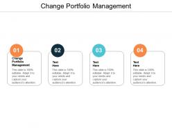 Change portfolio management ppt powerpoint presentation summary examples cpb