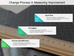 Change process in measuring improvement