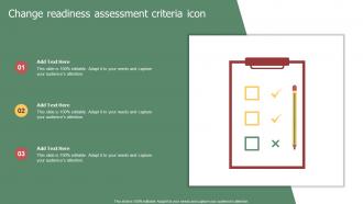 Change Readiness Assessment Criteria Icon