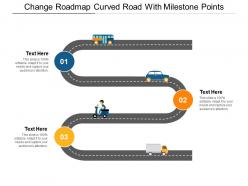 Change roadmap curved road with milestone points