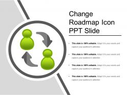 Change roadmap icon ppt slide
