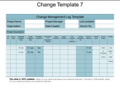 Change template 7 ppt infographic template