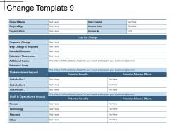 Change Template 9 Ppt Sample Presentations