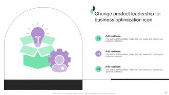 Change To Product Leadership Management Powerpoint Ppt Template Bundles Aesthatic Compatible
