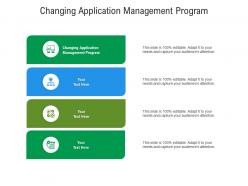 Changing application management program ppt powerpoint presentation styles example file cpb