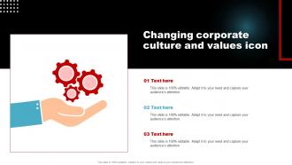 Changing Corporate Culture And Values Icon