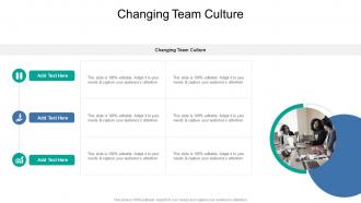 Changing Team Culture In Powerpoint And Google Slides Cpb