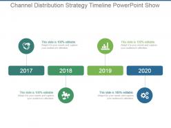 Channel distribution strategy timeline powerpoint show