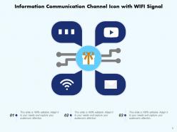 Channel Icon Distribution Information Communication Circles Square