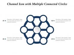 Channel icon with multiple connected circles