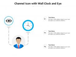 Channel icon with wall clock and eye