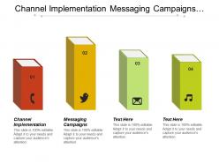 Channel implementation messaging campaigns sales support order processing