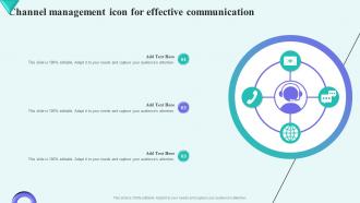 Channel Management Icon For Effective Communication