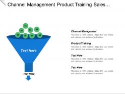 Channel management product training sales training sales operations