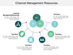 Channel management resources ppt powerpoint presentation deck cpb