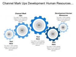 Channel Mark Ups Development Human Resources Strategic Analysis