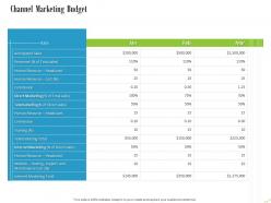 Channel marketing budget ppt powerpoint presentation portfolio file