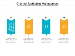 Channel marketing management ppt powerpoint presentation professional template cpb