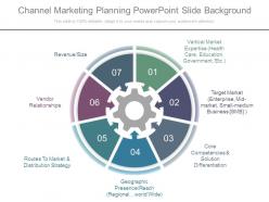 Channel Marketing Planning Powerpoint Slide Background