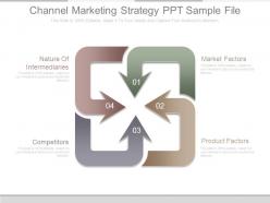 Channel marketing strategy ppt sample file