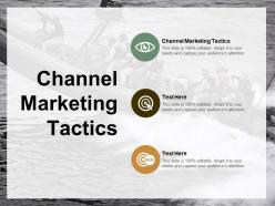 Channel marketing tactics ppt powerpoint presentation gallery designs cpb