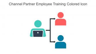 Channel Partner Employee Training Colored Icon In Powerpoint Pptx Png And Editable Eps Format